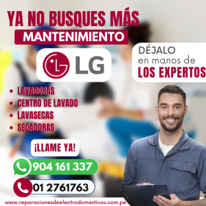 LG 904161337. SERVICIO TÉCNICO DE SECADORAS